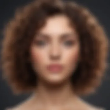 A well-maintained curly hairstyle reflecting proper care