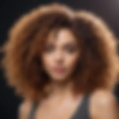 Vibrant curly hair showcasing the effects of a high-quality conditioner