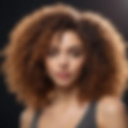 Vibrant curly hair showcasing the effects of a high-quality conditioner