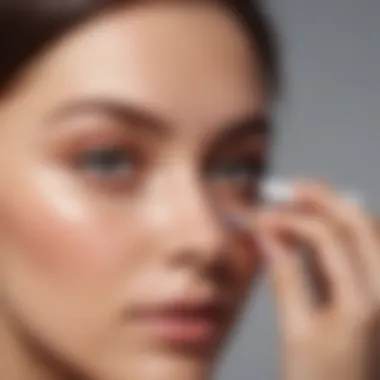 Woman applying Covergirl Under Eye Brightener