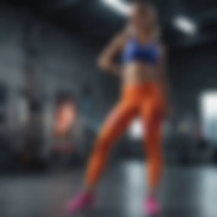 Color-coordinated activewear for various workout types