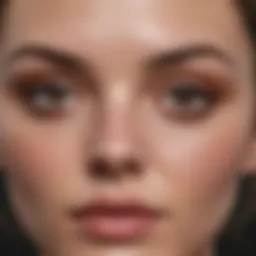 Close-up of under eye area showing potential bruising