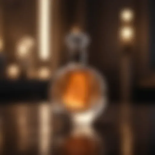 Elegant bottle design of Delina perfume