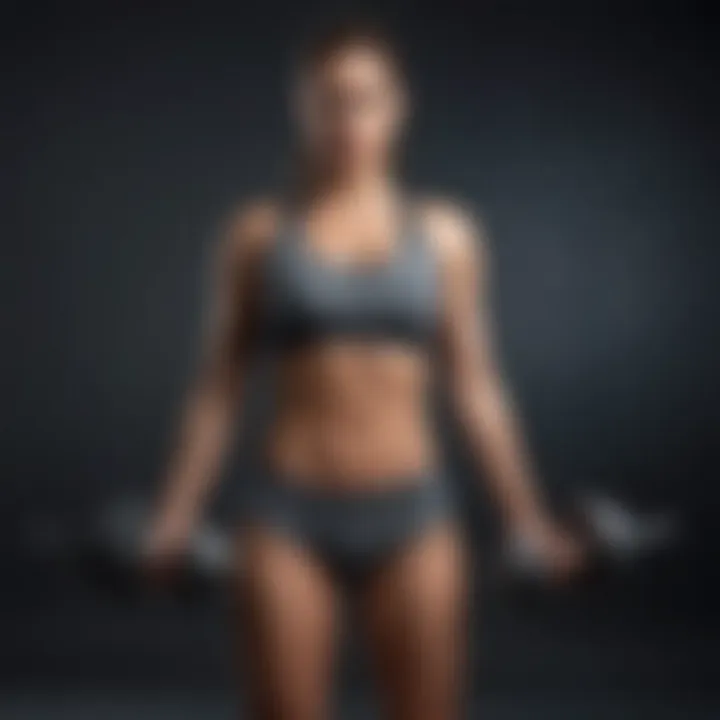 A selection of fitness goals illustrated through appealing graphics