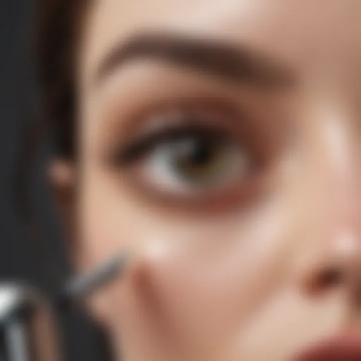 Graphic representation of the benefits of using Dior Eye Cream with Rollerball