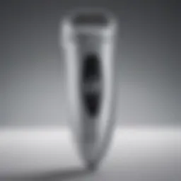 Close-up view of an epilator showcasing its design and features