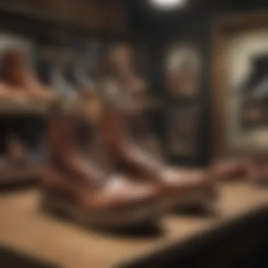 The Evolution of Style: Vintage Doc Marten Shoes Historical display of Doc Marten shoes showcasing vintage designs