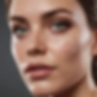 Application of Scar Cream A person applying cream on their skin with a thoughtful expression