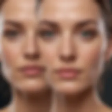 Before and after results of a successful dermatological treatment