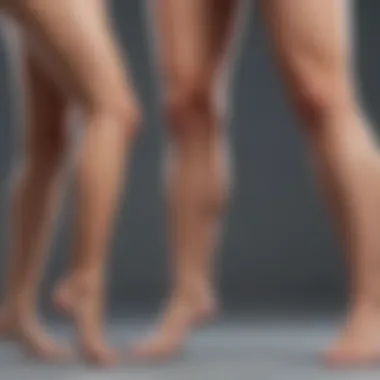 Leg Spot Treatment Results Before and after image of treated leg spots