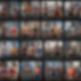 A collage of diverse fitness app interfaces showcasing various workout options.