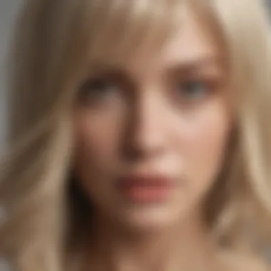 Close-Up of Color Depth in Ash Blonde Close-up of ash blonde hair showcasing color depth and highlights