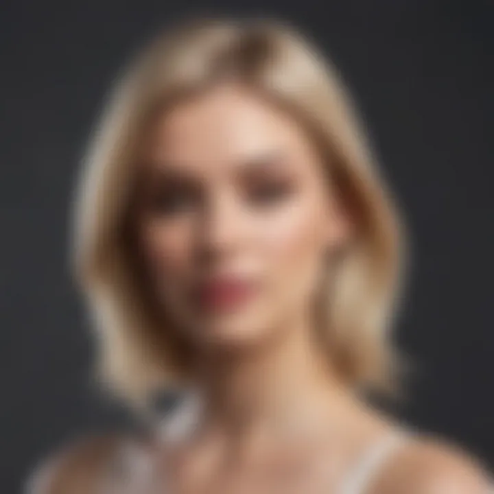 Caring for blonde hair with high-quality products