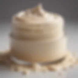 Close-up of a luxurious cream texture suitable for eczema