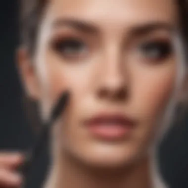 Innovative Wand Designs for Enhanced Application Close-up of mascara wand showcasing unique bristle design