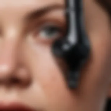 Innovative Blackhead Vacuum with Camera Close-up view of a blackhead vacuum demonstrating its camera feature.