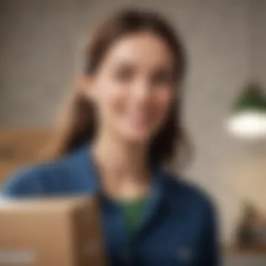 Customer enjoying Boden delivery package