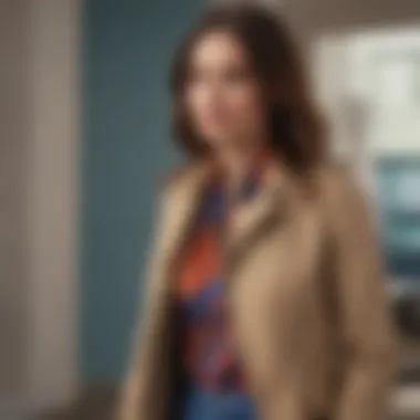 Elegant fashion display featuring Boden clothing