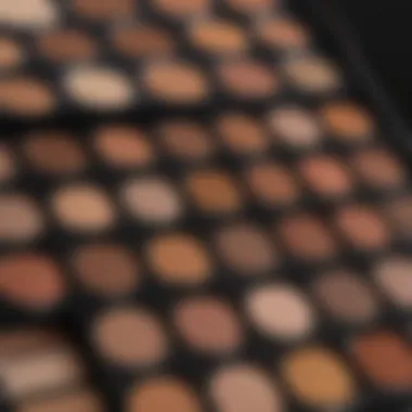 An array of brown eyeshadow palettes showcasing diverse hues and finishes.