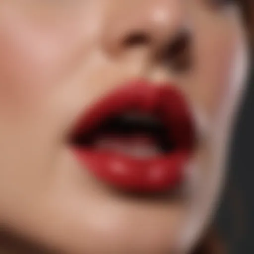 Close-up of Charlotte Tilbury's Secret Salma Lipstick showcasing its rich color and texture