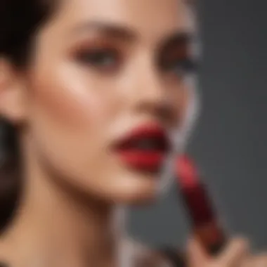 Social Media Influence of Secret Salma Lipstick Social media grid featuring influencers using Secret Salma Lipstick