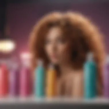 A selection of color safe shampoos designed for curly hair