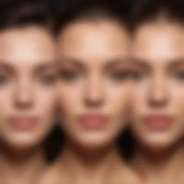 Illustration of skin types with corresponding hair removal cream options