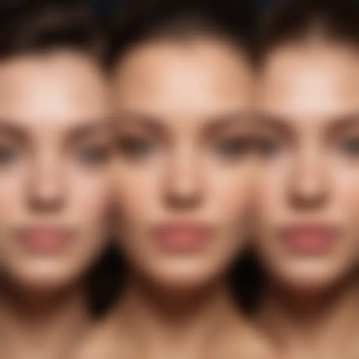 Illustration of skin types with corresponding hair removal cream options