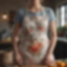 Charming floral apron design