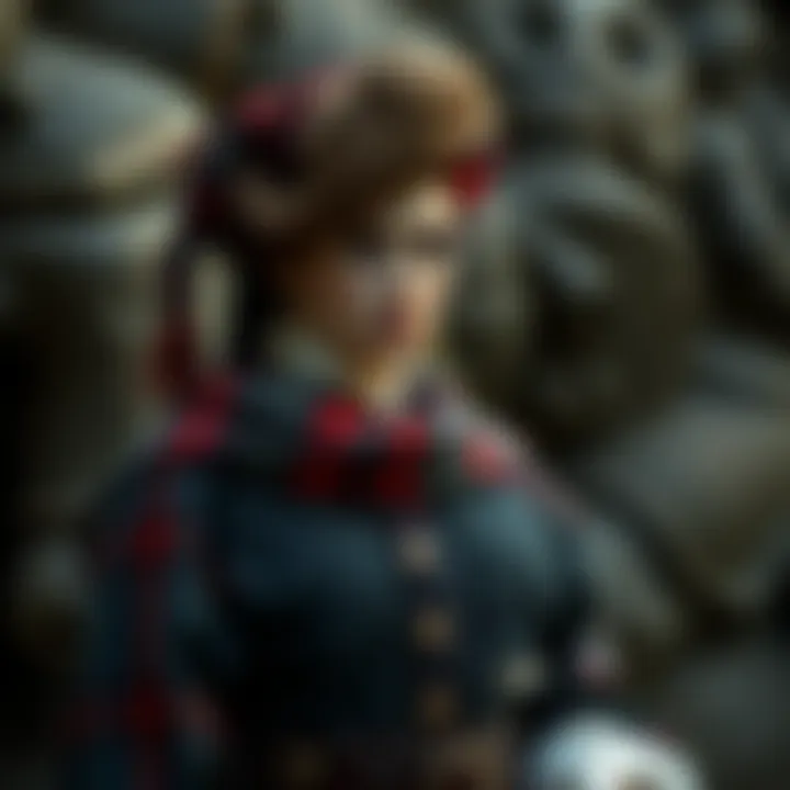 A historical piece representing the cultural significance of tartan akirt in traditional attire.