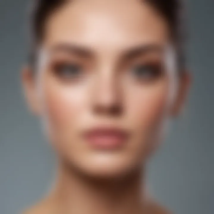 A diagram illustrating effective application techniques for skincare.