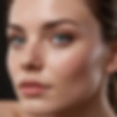 A serene setting showcasing a facial treatment focused on pore refinement.
