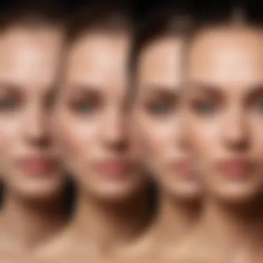 An informative diagram illustrating the skin types and their respective hair removal considerations.