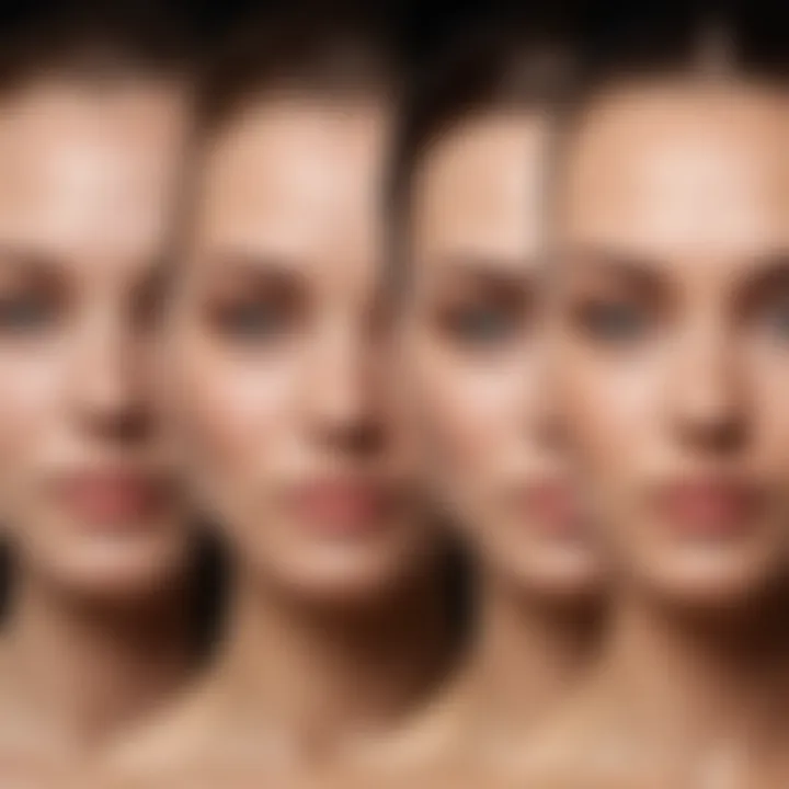 An informative diagram illustrating the skin types and their respective hair removal considerations.