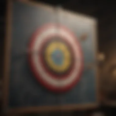 Achieving Goals with Confidence A target board with an arrow hitting the bullseye