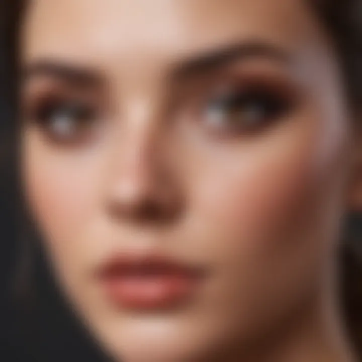 An elegant makeup look featuring complementary eyeshadow for brown eyes