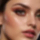 A palette of vibrant eyeshadow colors that complement brown eyes