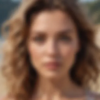 Casual beach waves with face-framing layers