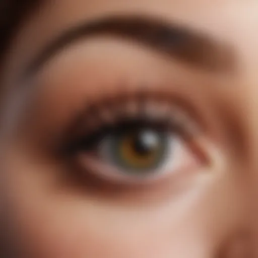 Close-up of lush eyelashes enhanced by Grandelash MD