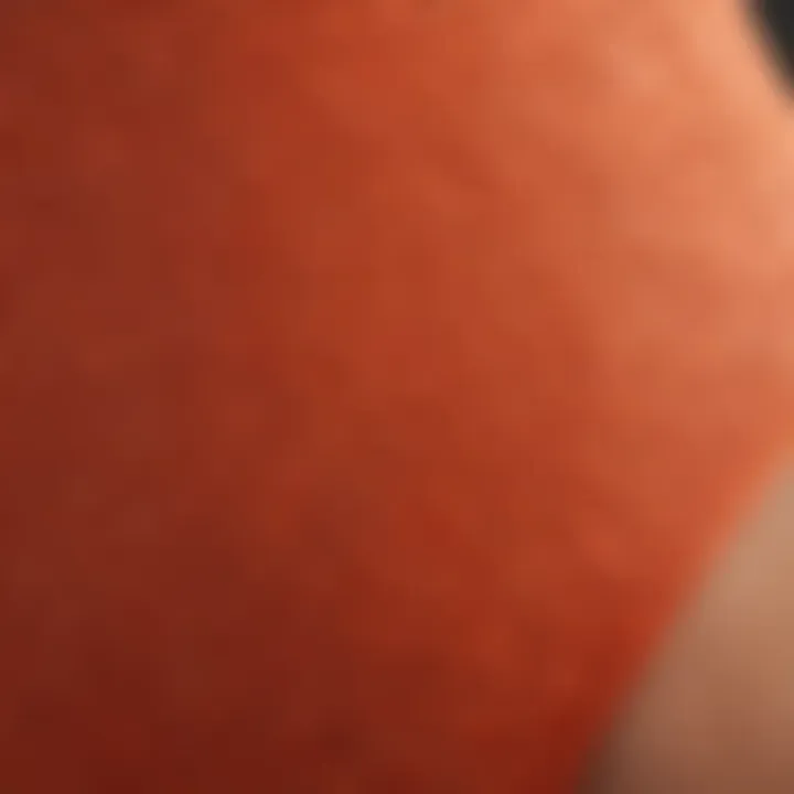 Close-up of fabric texture used in high leg one piece swimwear