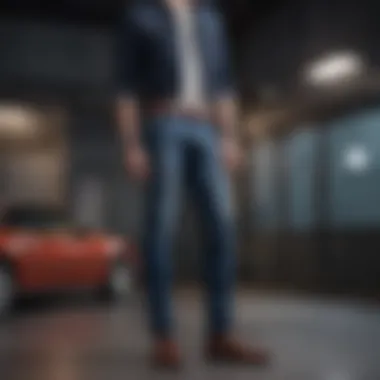 Styling Options with Hudson Tailored Jeans Stylish outfit featuring tailored jeans in a contemporary setting