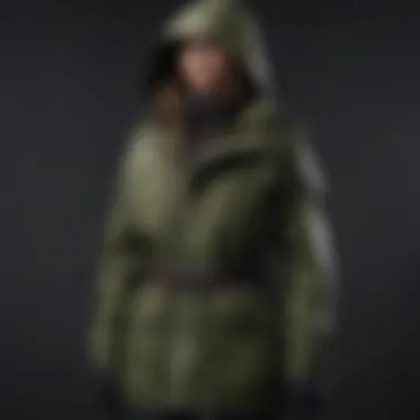 Hunter Jacket Paired with Fashionable Accessories Hunter rain jacket showcased with complementary accessories