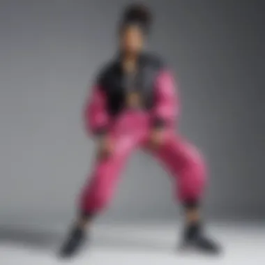 Bold Hip-Hop Outfit A bold 90s hip-hop outfit with baggy pants and statement jewelry