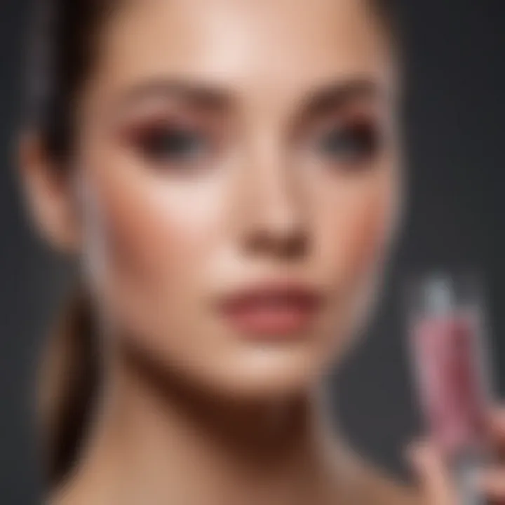 Stylized representation of brand loyalty metrics in the beauty industry.