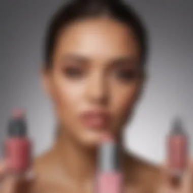 Honest Beauty Product Range A selection of Honest Beauty makeup products displayed elegantly