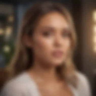 Jessica Alba's Self-Care Philosophy A serene setup illustrating Jessica Alba's ethos on self-care