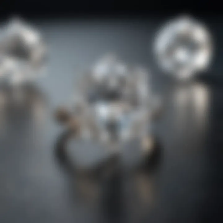 Diagram illustrating the unique properties of Moissanite