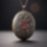 Vintage locket with intricate floral engravings