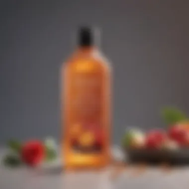 Natural Ingredients in Love and Beauty Shampoo Bottle of Love and Beauty Shampoo showcasing natural ingredients