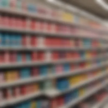 Shelf display of Love and Beauty Shampoo at Walmart